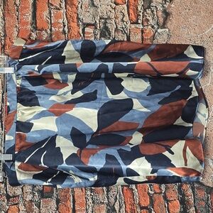 Simply Vera Vera Wang Sz XL A-Line Skirt - Blue, Cream, Brown w Pockets